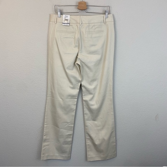 GH Bass & Co Pale Taupe Straight leg Stretch Pants Pockets Size 8 NWT - Picture 8 of 10